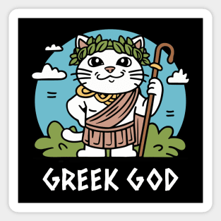 Greek God Cat Edition Funny gifts Sticker